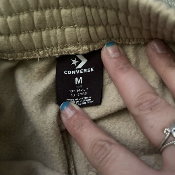 Youth Converse Beige Sweatshirt Sweatpant Set Size Medium (10-12) - Picture 5 of 6